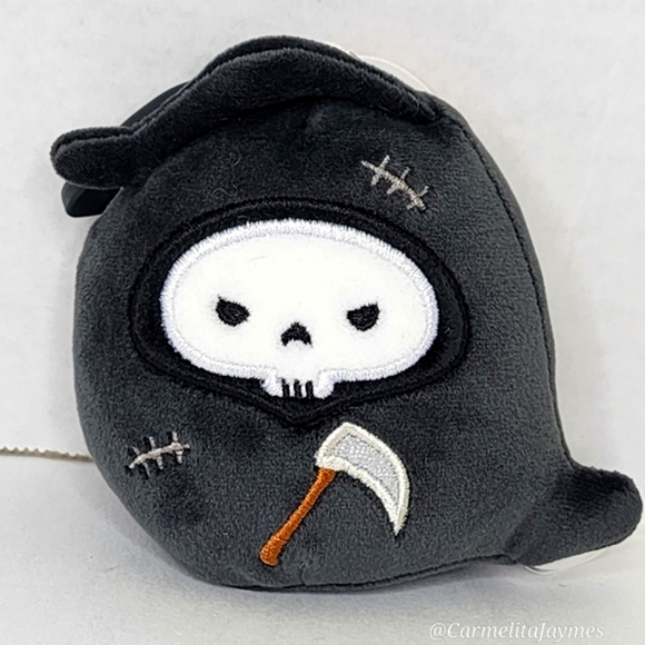 🎃 OTTO 💀 Grim Reaper w Stitches Clip Halloween 2024 Original Squishmallow NWT - Picture 1 of 8